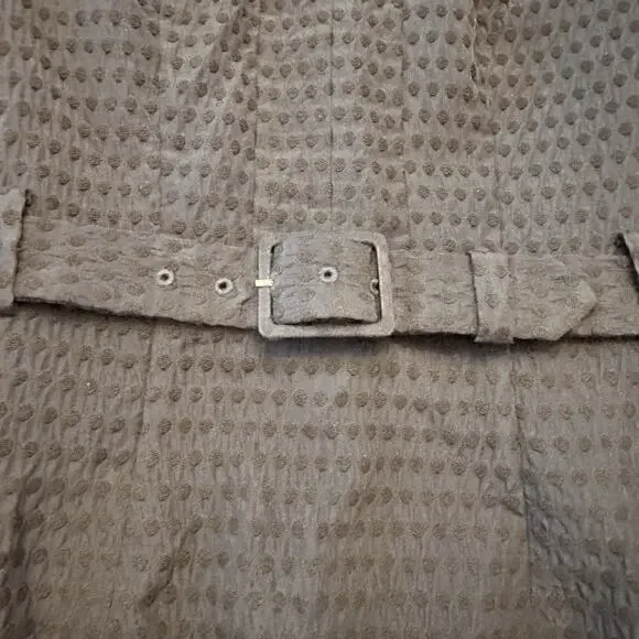 Boden Size 4 Pencil Dress Belted Midi Swiss Dots Navy Blue Classic Preppy - Picture 10 of 16